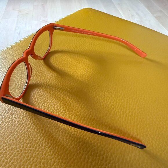 Eyebobs Reading Glasses 2267 75 Geek Girl, +2 Magnification, Black on Orange - Picture 4 of 8